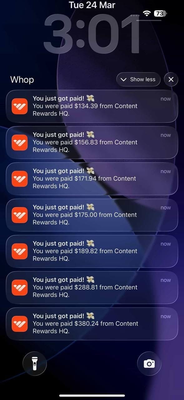 Whop Lockscreen Payouts